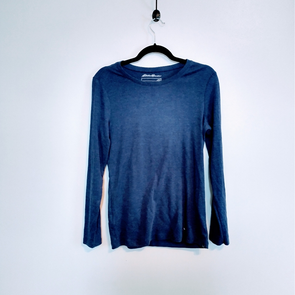 Eddie Bauer basic long sleeve top with high school neck size large